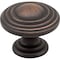 Jeffrey Alexander 1-1/4" Diameter Brushed Oil Rubbed Bronze Stacked Bremen 2 Cabinet Knob 137DBAC - alternate 1